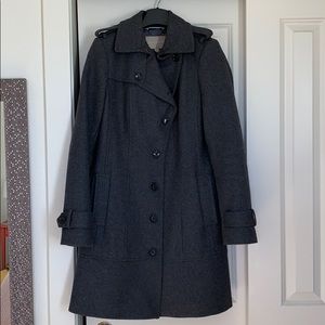 Banana Republic Grey Wool Blend Coat